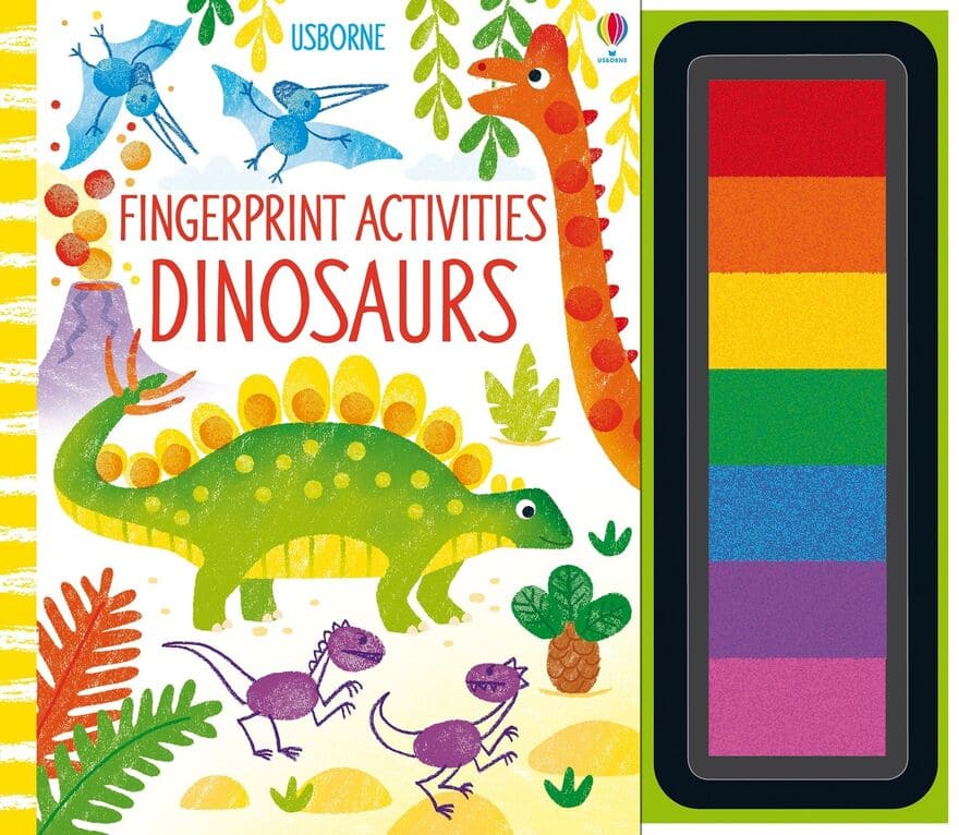 Prstové malování Fingerprint activities Dinosauři