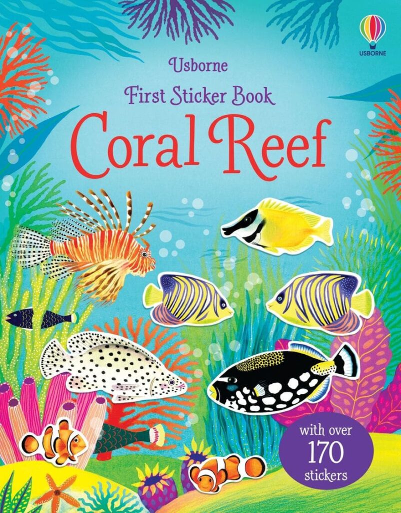 First Sticker Book Coral reef Usborne