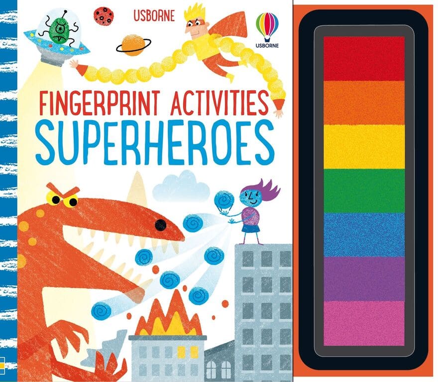 Prstové malování Fingerprint activities Superheroes