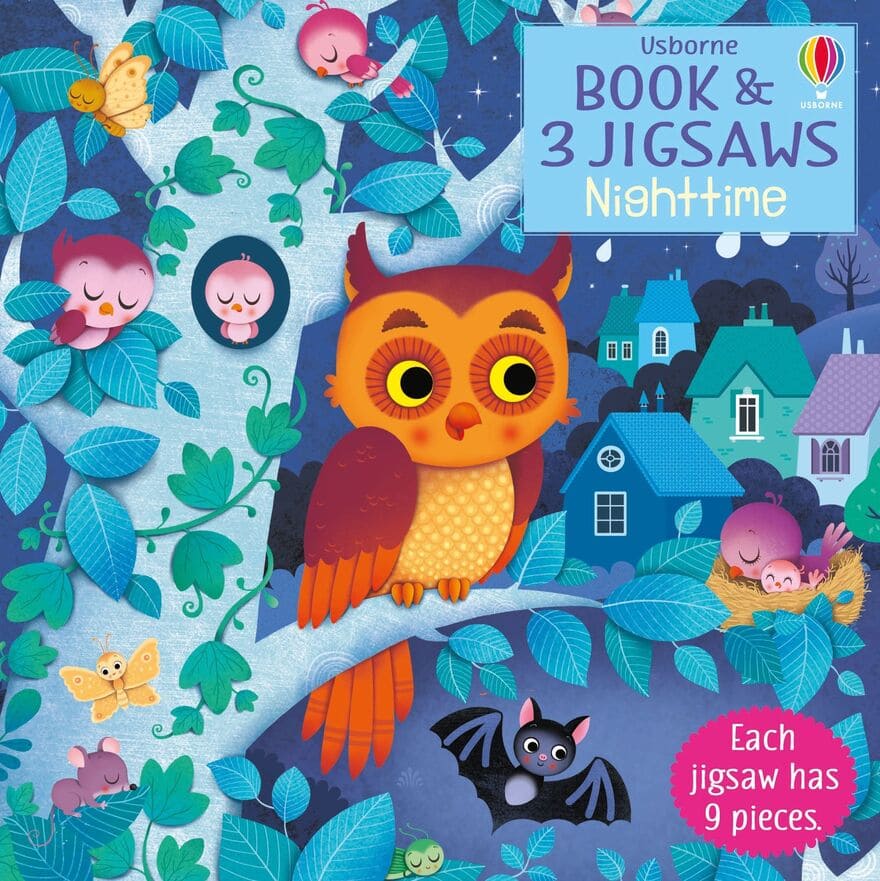 Usborne Book and 3 Jigsaws: Night time Usborne