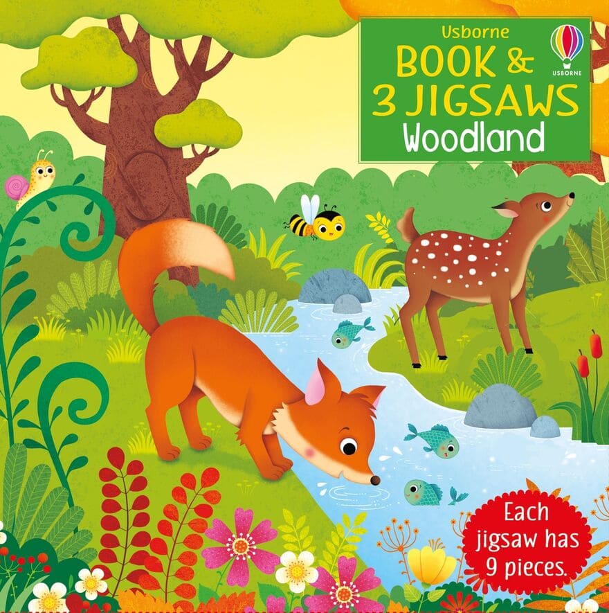 Usborne Book and 3 Jigsaws: Woodland Usborne