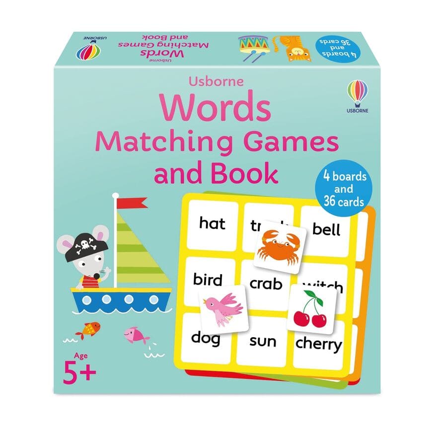 Words Matching Games and Book Usborne