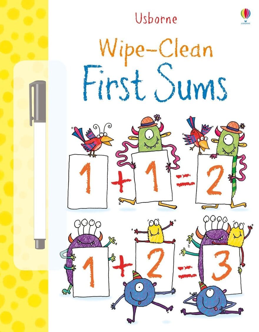 Wipe-Clean First Sums Usborne