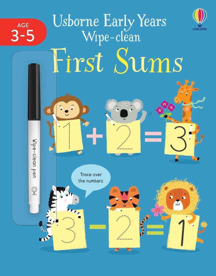 Early Years Wipe-Clean First Sums Usborne