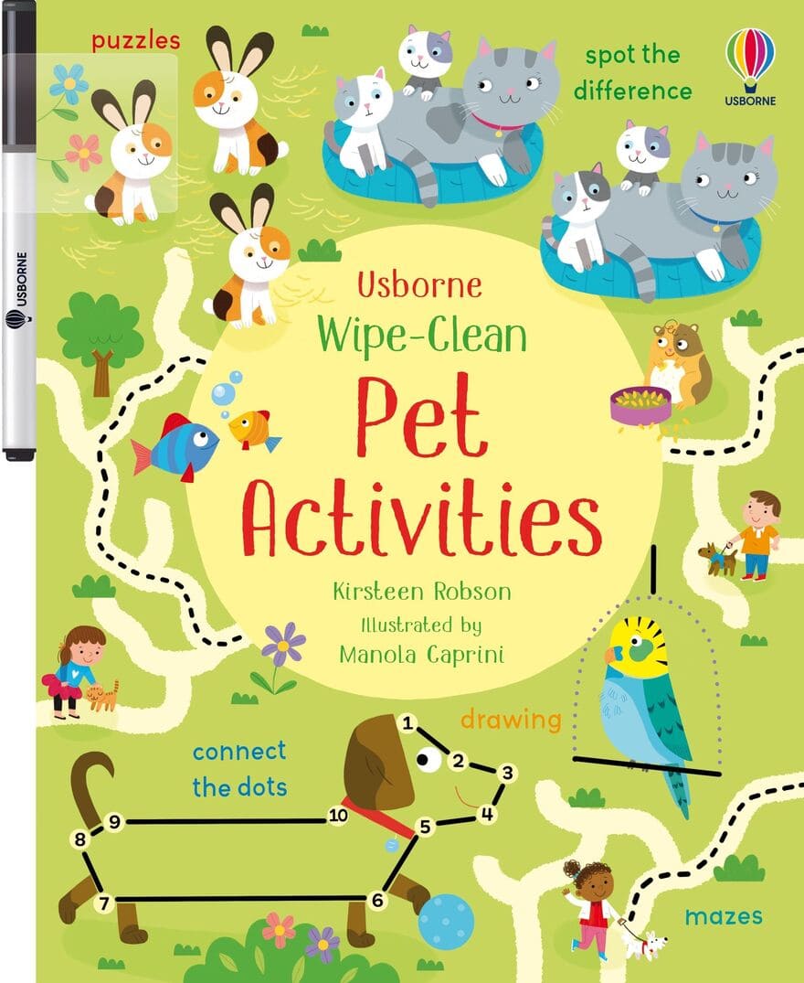 Wipe-Clean Pet Activities Usborne