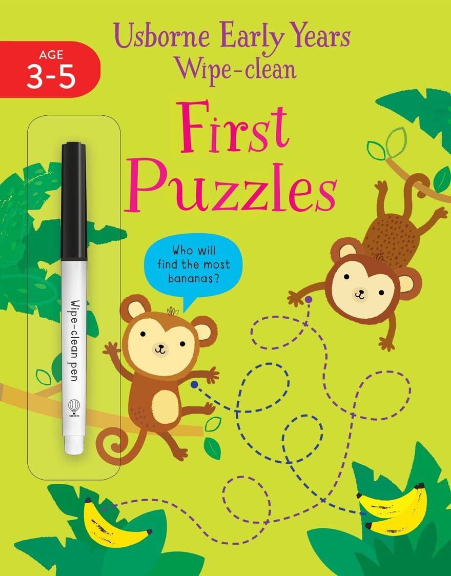 Early Years Wipe-Clean First Puzzles Usborne