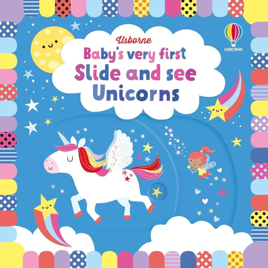 Baby's Very First Slide and See Unicorns Usborne