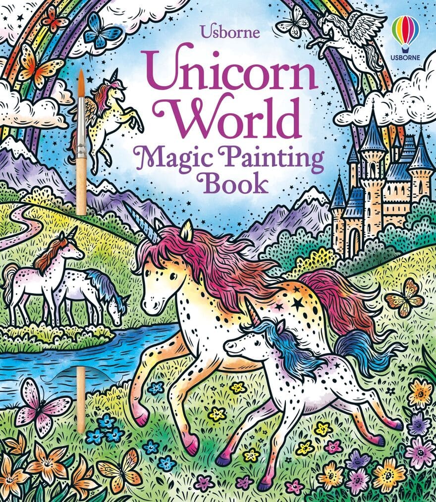 Unicorn World Magic Painting Book Usborne